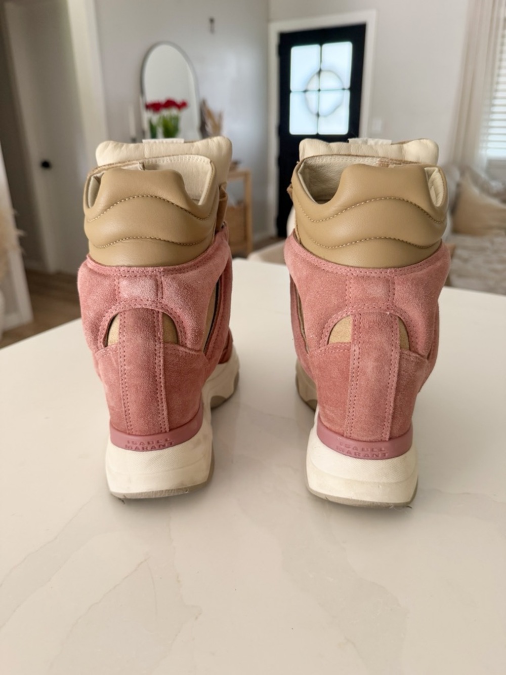 Isabel Marant | Balskee Suede Wedge Platform Sneakers | Sz US 6 - Picture 7 of 9